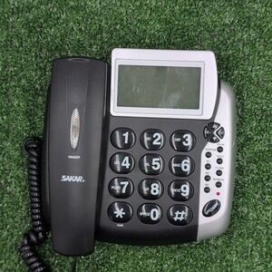 Sakar HT44ID-10 Single Line Corded‎ Phone Talking Caller ID Tested And Works